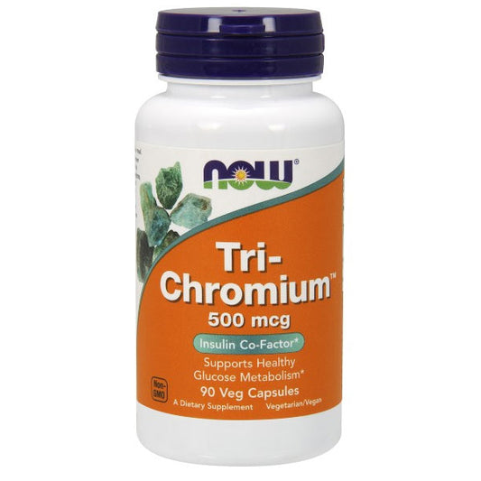 Tri-Chromium 500mcg with Cinnamon 90 Vcaps, NOW Foods