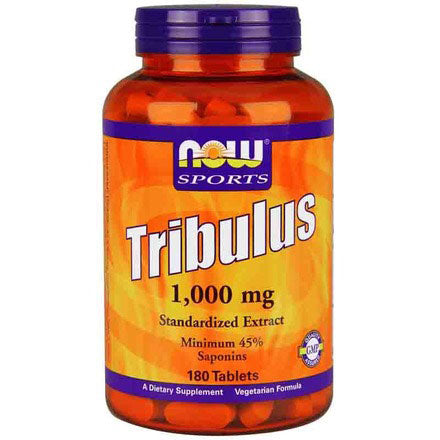 Tribulus 1000 mg, 45% Saponins, 180 Tablets, NOW Foods