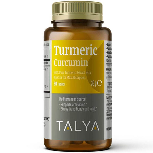 Turmeric, 60 Vegetarian Tablets, Talya Herbal