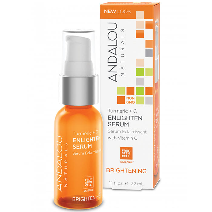 Turmeric + C Enlighten Serum, 1.1 oz, Andalou Naturals