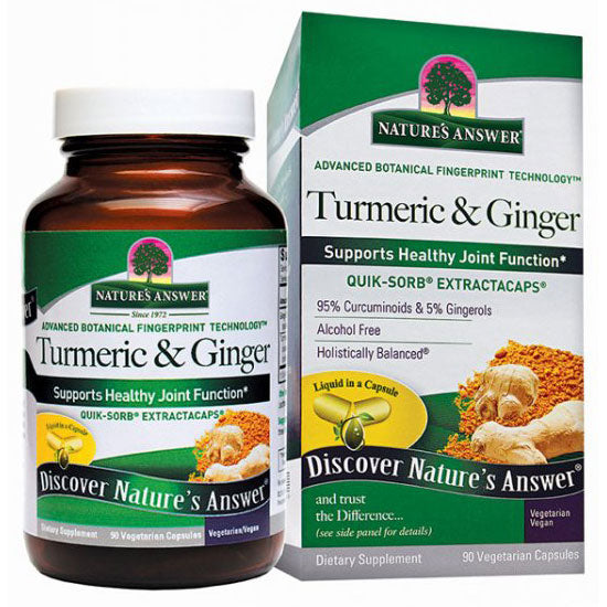 Turmeric & Ginger, 90 Liquid Capsules, Nature's Answer