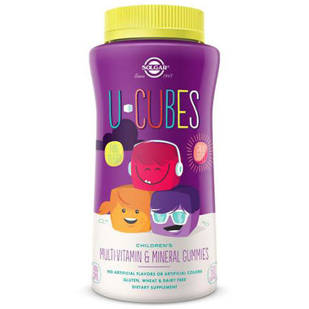 U-Cubes, Children's Multi-Vitamin & Mineral Chewable, 120 Gummies, Solgar