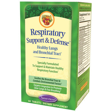 Respiratory Support & Defense, 60 Tablets, Nature's Secret