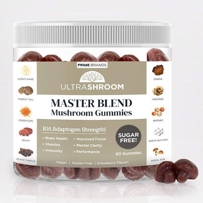 Ultra Shroom Master Blend Mushroom Gummies, 60 Gummies, Prime Brands