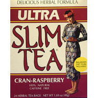 Ultra Slim Tea, Cran-Raspberry, 24 Tea Bags, Hobe Labs