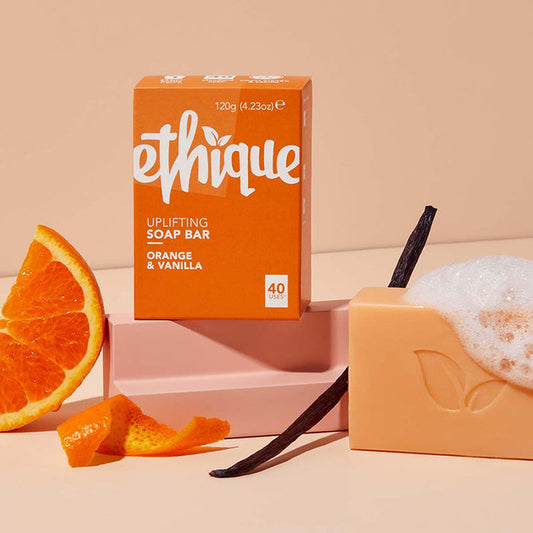 Uplifting Soap Bar - Orange & Vanilla, 4.23 oz (120 g), Ethique