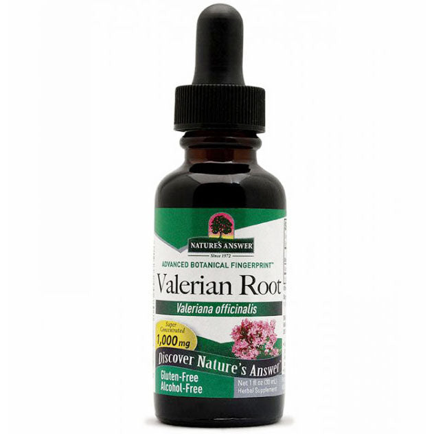 Valerian Extract Liquid Alcohol-Free, 1 oz, Nature's Answer