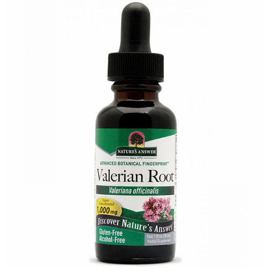 Valerian Extract Liquid Alcohol-Free, 1 oz, Nature's Answer