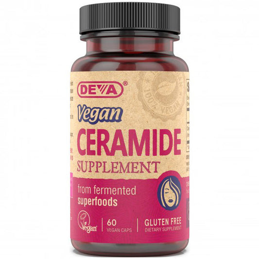 Vegan Ceramide Supplement, 60 Capsules, Deva Nutrition