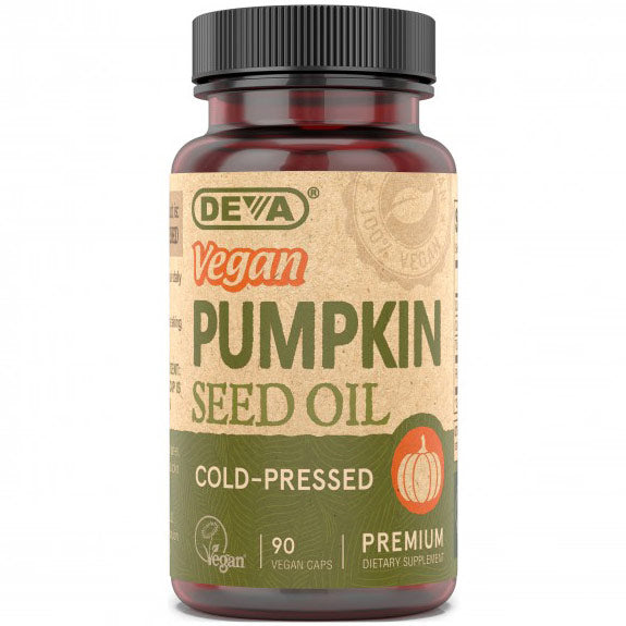 Vegan Pumpkin Seed Oil, 90 Vegan Caps, Deva Nutrition