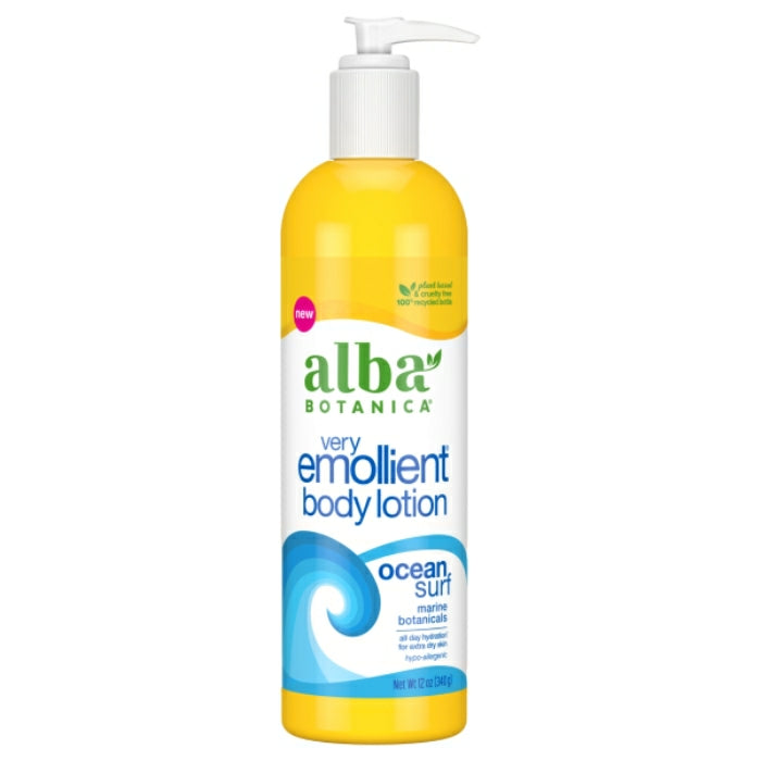 Very Emollient Body Lotion, Ocean Surf, 12 oz, Alba Botanica