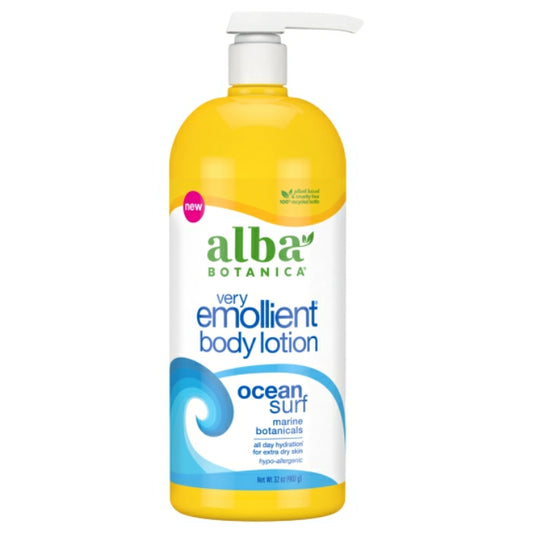 Very Emollient Body Lotion, Ocean Surf, 32 oz, Alba Botanica