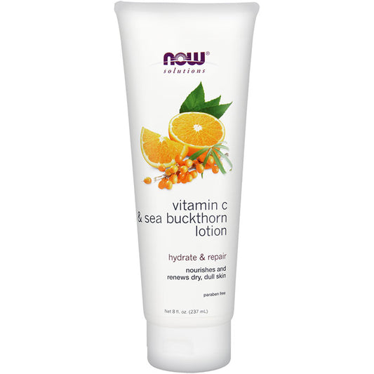 Vitamin C & Sea Buckthorn Lotion, 8 oz, NOW Foods