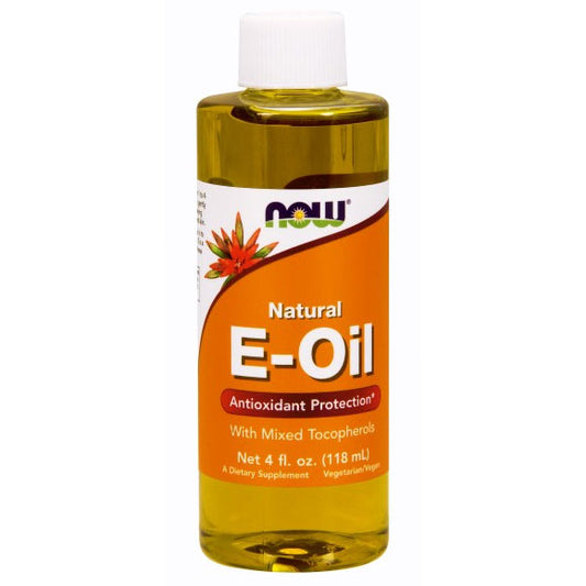 Vitamin E Oil 80% Mixed Tocopherols Vegetarian 4 oz, NOW Foods