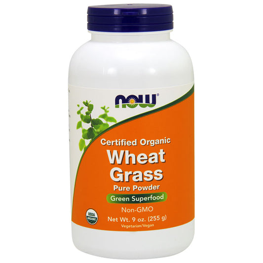 Wheat Grass Powder 9 oz, Organic Wheat Grass, NOW Foods