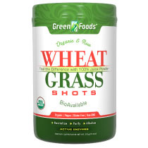 Wheat Grass Shots, Drink Mix, Organic & Raw, 300 g (60 Servings), Green Foods Corporation