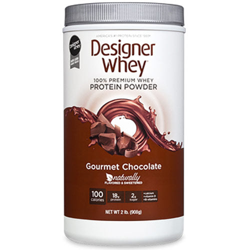 100% Premium Whey Protein Powder, Gourmet Chocolate, 2 lb, Designer Whey