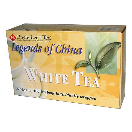 Legends of China, White Tea, 100 Tea Bags, Uncle Lee's Tea