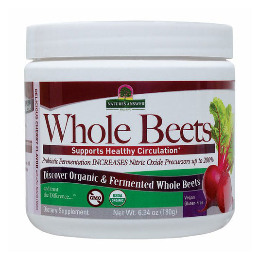 Whole Beets Powder, 6.34 oz (180 g), Nature's Answer