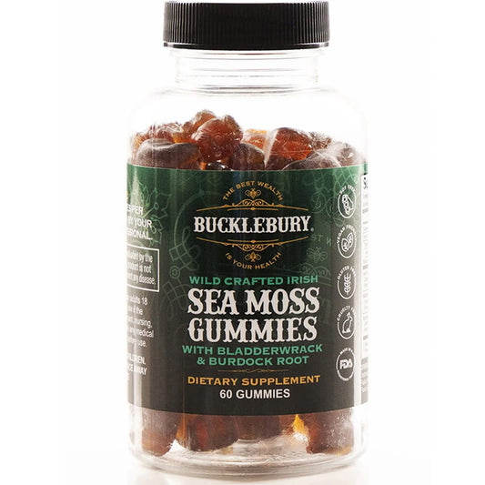 Wild Crafted Irish Sea Moss Gummies, 60 Gummies, Bucklebury