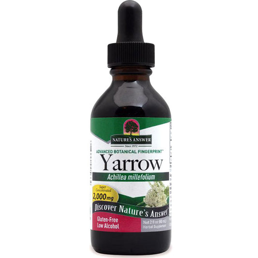 Yarrow Flowers Extract, 2 oz, Nature's Answer