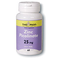 Zinc Picolinate 25mg 60 tabs, Thompson Nutritional Products