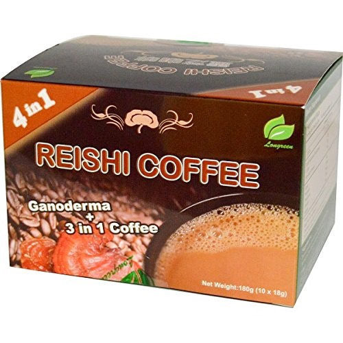 4 in 1 Reishi Coffee, 10 Sachets, Longreen Corporation