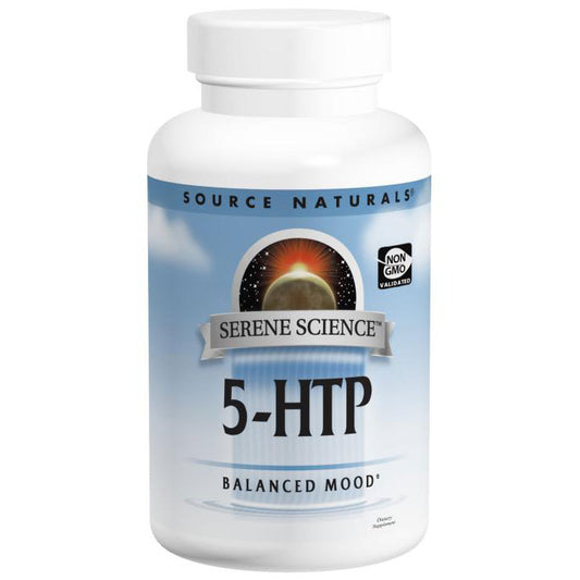 5-HTP 200 mg, Serene Science, Value Size, 120 Capsules, Source Naturals