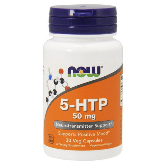 5-HTP 50 mg 5-Hydroxy-L-Tryptophan, 30 Capsules, NOW Foods