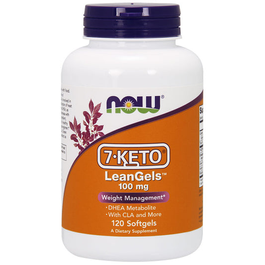 7-Keto LeanGels 100 mg, Plus CLA & More, 120 Softgels, NOW Foods