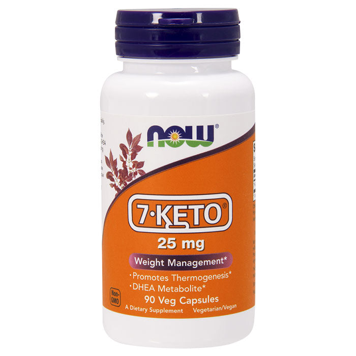 7-Keto 25 mg, 90 Veg Capsules, NOW Foods