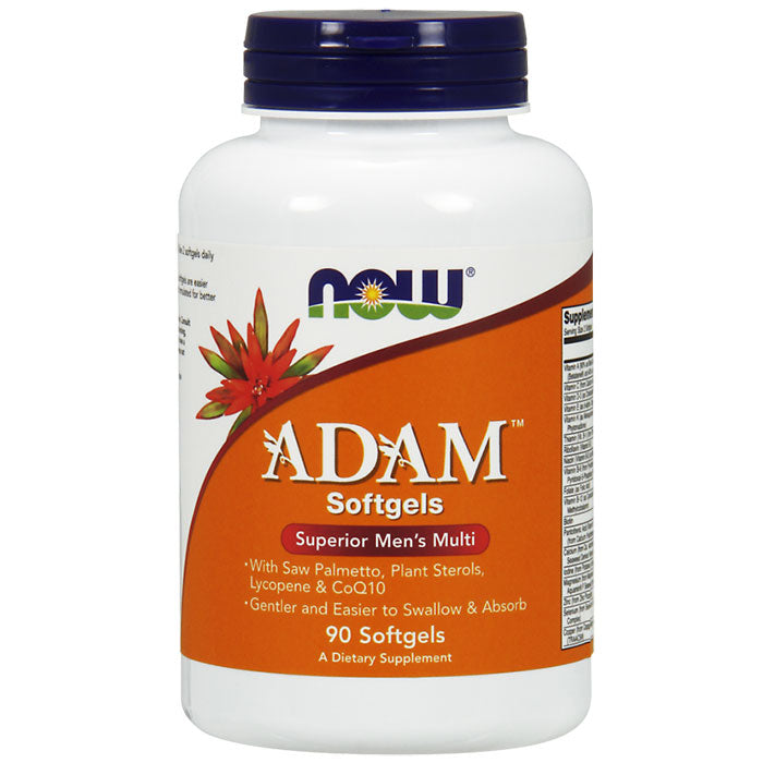 ADAM Softgel, Superior Men's Multiple Vitamin, 90 Softgels, NOW Foods