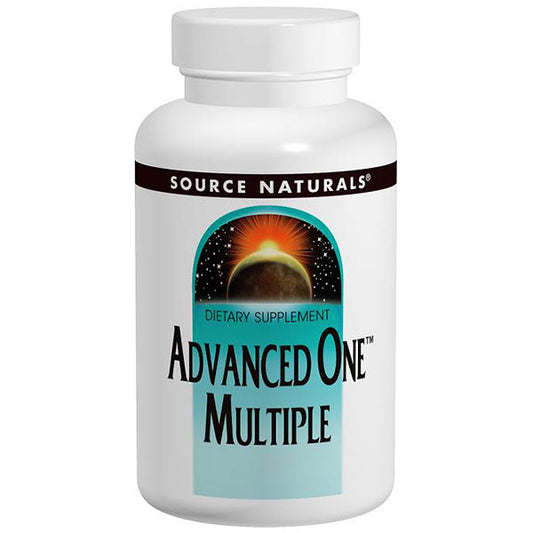 Advanced One Multiple, Multi Vitamins, Minerals, and Nutritional, 90 tabs from Source Naturals