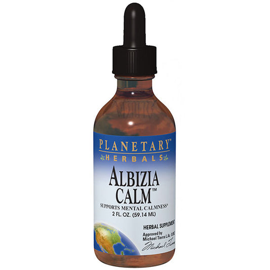 Albizia Calm Liquid, Anxiety & Stress, 4 oz, Planetary Herbals