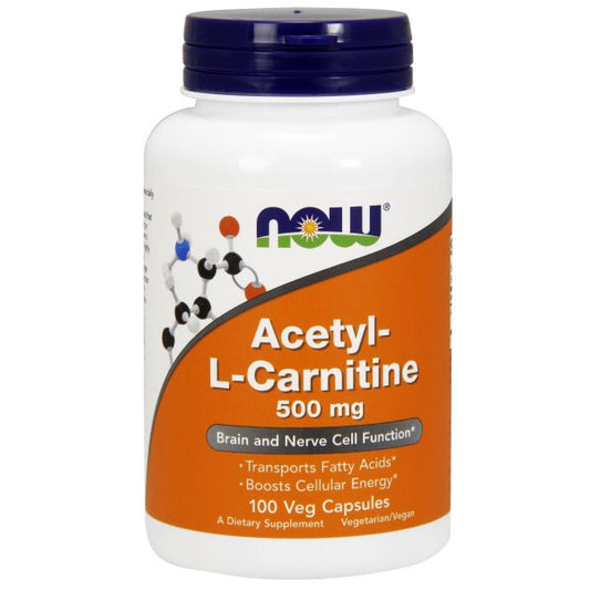 ALC Acetyl L Carnitine 500 mg 100 Caps, NOW Foods