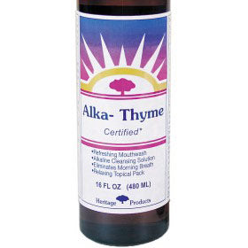 Alka-Thyme Mouthwash, 16 oz, Heritage Products