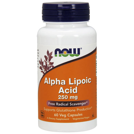 Alpha Lipoic Acid 250mg, ALA 60 Caps, NOW Foods