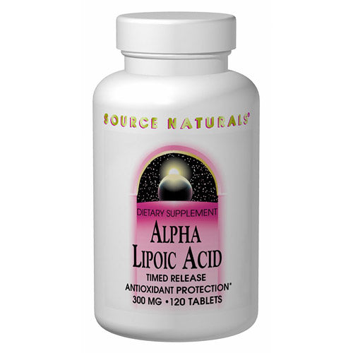 Alpha-Lipoic Acid 300mg Timed Release 60 tabs from Source Naturals