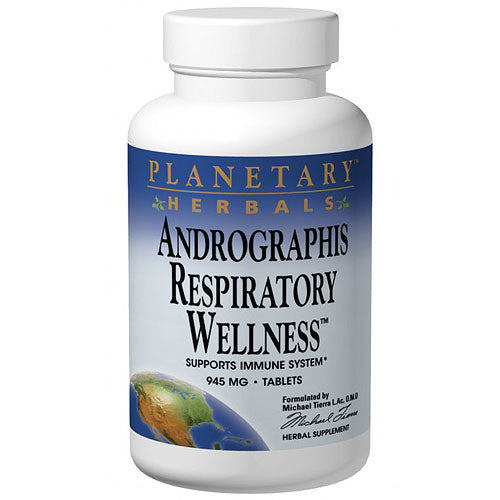 Andrographis Respiratory Wellness, 120 Tablets, Planetary Herbals