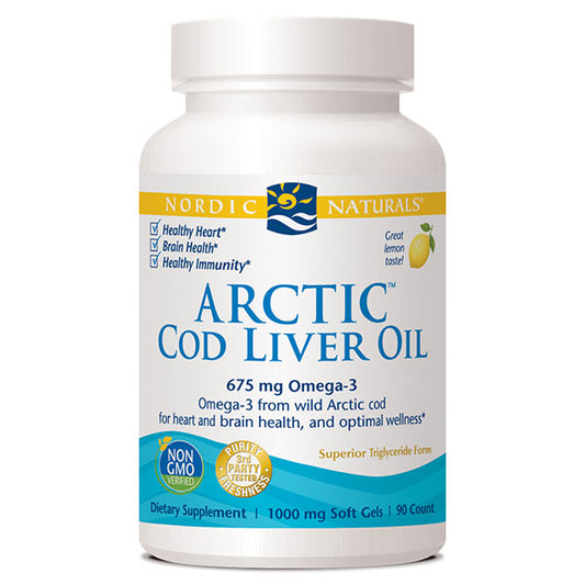 Arctic Cod Liver Oil 90 Capsules, Nordic Naturals
