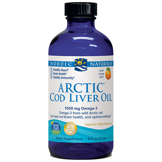 Arctic Cod Liver Oil Liquid - Orange 8 oz, Nordic Naturals