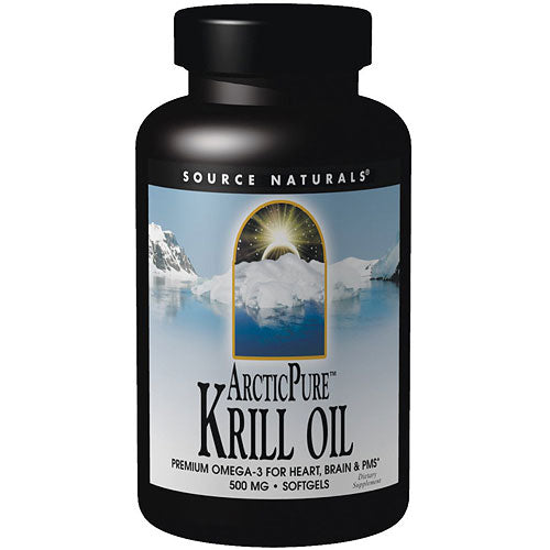 ArcticPure Krill Oil (Arctic Pure) 500mg, 30 Softgels, Source Naturals