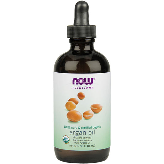 Argan Oil Certified Organic, 100% Pure, 4 oz, NOW Foods