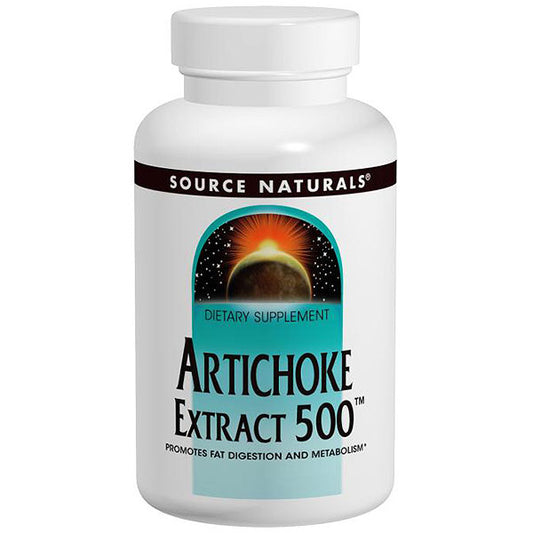 Artichoke Extract 500, Standardized, 90 Tablets, Source Naturals