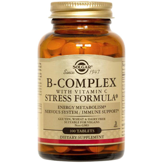 B-Complex with C Stress Formula, 100 Tablets, Solgar