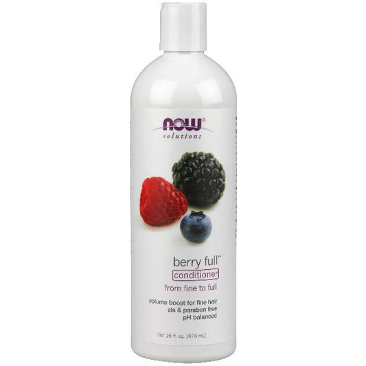 Natural Berry Full Volumizing Conditioner, 16 oz, NOW Foods