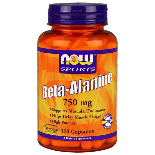 Beta Alanine 750 mg, 120 Capsules, NOW Foods