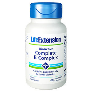 BioActive Complete B-Complex, 60 Vegetarian Capsules, Life Extension