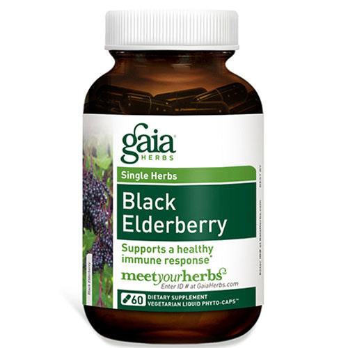 Black Elderberry, 30 Liquid Phyto-Caps, Gaia Herbs