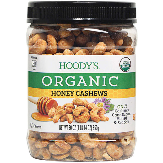 Hoody's Organic Honey Cashews, 30 oz (850 g)